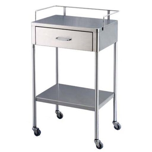 Stainless Steel Utility Table w/ 1 Drawer & 1 Shelf