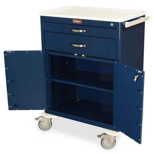 Tall Multi-Purpose STD Width Cart w/ Key Lock, Storage & 2 Drawers - Image 3