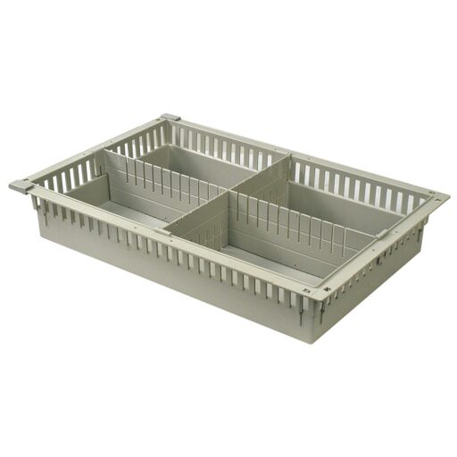 4in MedStor Max Storage Tray w/ 1 Short & 1 Long Divider