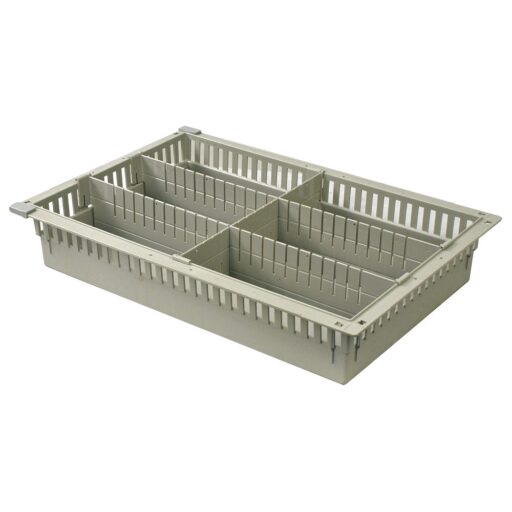 4in MedStor Max Storage Tray w/ 1 Short & 2 Long Dividers