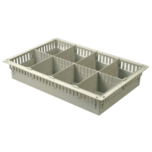 4in MedStor Max Storage Tray w/ 3 Short & 1 Long Divider