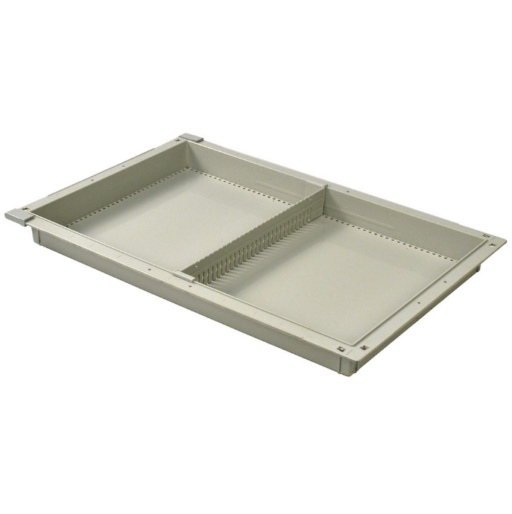 2in Gray Tray with 1 Short Divider