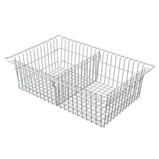 5in MedStor Max Wire Basket w/ 1 Short Divider