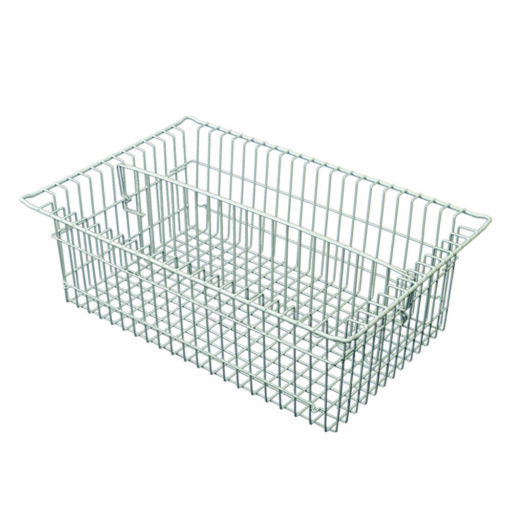 8in MedStor Max Wire Basket w/ 1 Long Divider