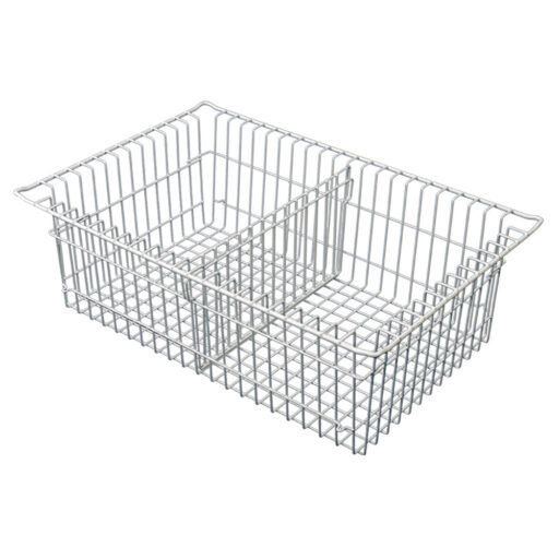 8in MedStor Max Wire Basket w/ 1 Short Divider