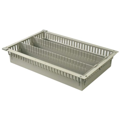 4in MedStor Max Storage Tray w/ 2 Long Dividers