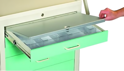 Medical Cart Accessory Lockable Security Narcotic Drawer Cover