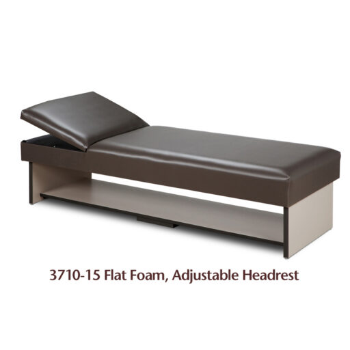 Recovery Couch w/Flat Foam Adjustable Headrest & Full Shelf