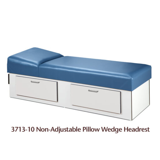 Recovery Couch w/ Non-Adjustable Pillow Wedge & 2 Drawer Storage