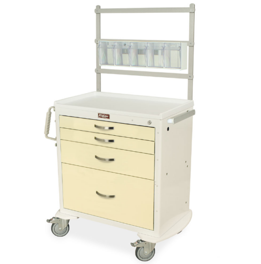 4 Drawer Medical Anesthesia Cart