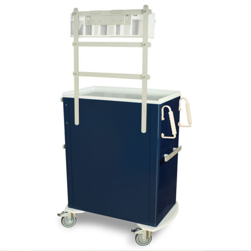 Tall Anesthesia Standard Width Cart w/ Key Lock & 6 Drawers - Image 3