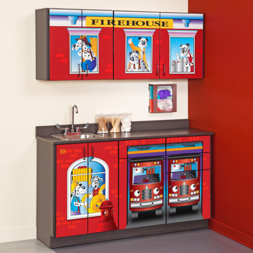 K-9 Firehouse Themed Pediatric Cabinet Set