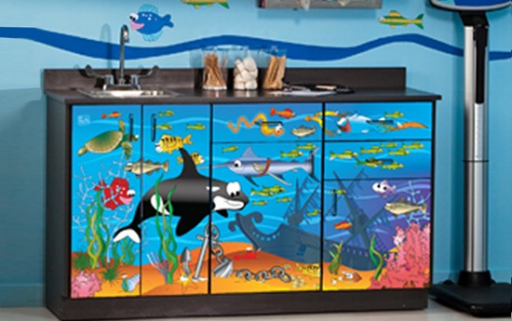 Ocean Commotion Themed Pediatric Cabinet Set - Image 3