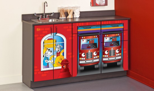 K-9 Firehouse Themed Pediatric Cabinet Set - Image 3