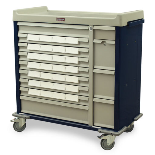 Standard Line Med Bin Cart w/ STD Pkg & 28 - 5in Medication Bins