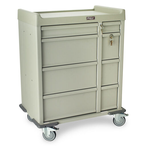 600 Punch Card Capacity Asst. Living Med Cart w/Key Lock - Image 2