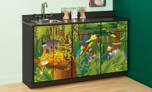 Rainforest Follies Themed Pediatric Cabinet Set - Image 3