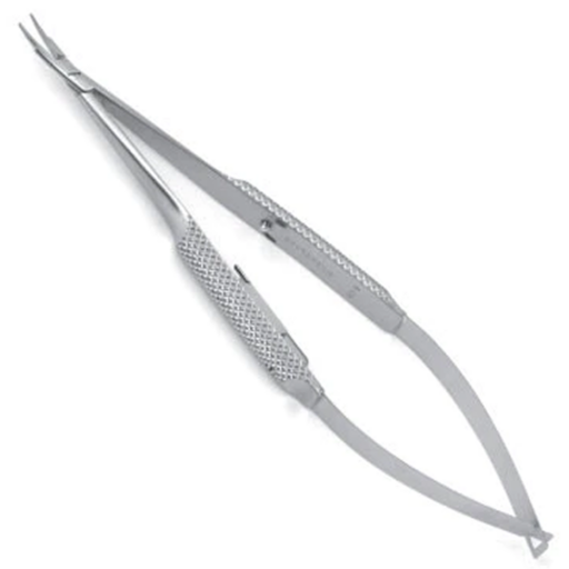 5in Curved Barraquer Needle Holder