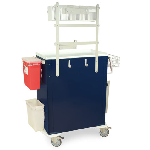 Tall Anesthesia Standard Width Cart w/ANS Pkg, E-Lock & 6 Drawers - Image 3