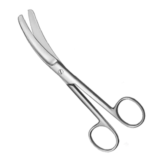 Busch Umbilical Scissors, Curved