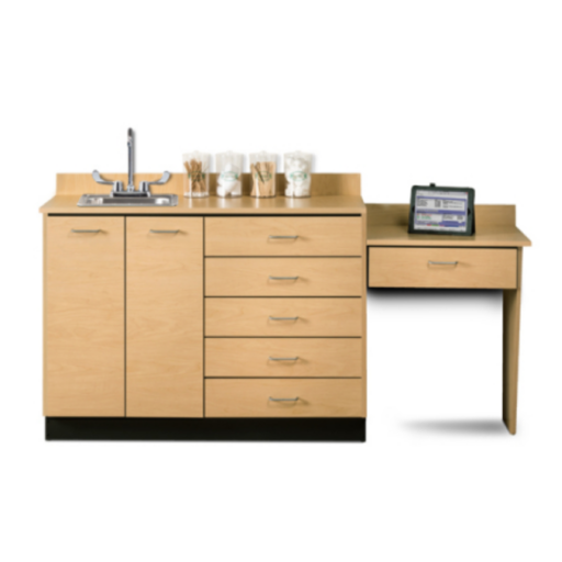 Base Cabinet Set w/ Wall Mount Desk