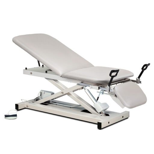 Power Table with Adjustable Backrest, Footrest and Stirrups