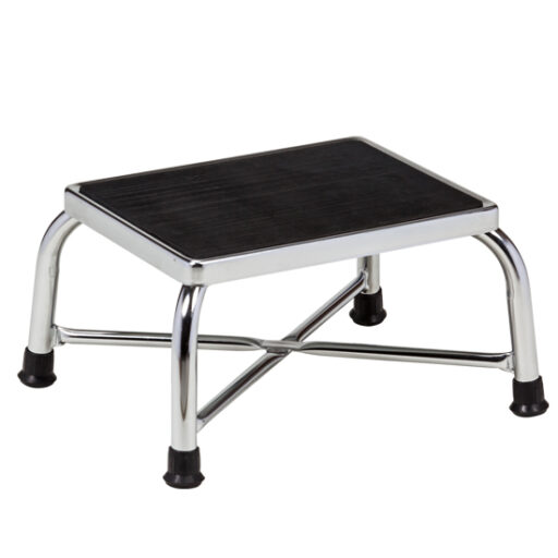 Chrome Step Stool w/ X-Brace Base