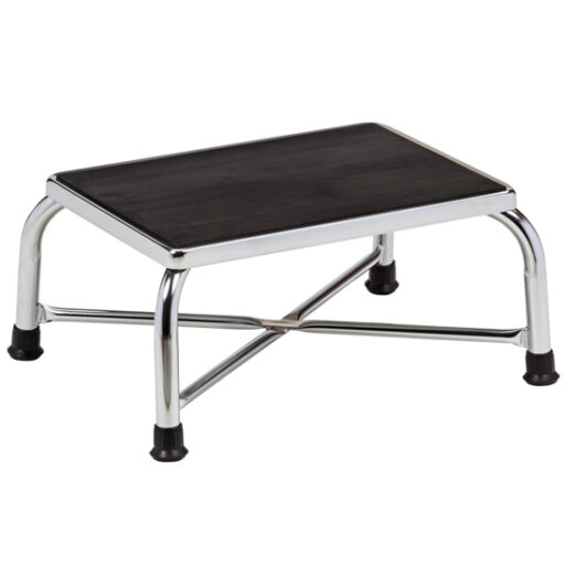 Extra-Wide Chrome Bariatric Step Stool