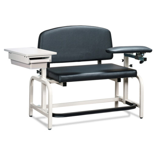 Bariatric Blood Drawing Chair w/Padded Flip Arm & Drawer