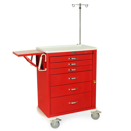 Tall Emergency Standard Width Cart w/EMG Specialty Pkg & 6 Drawers