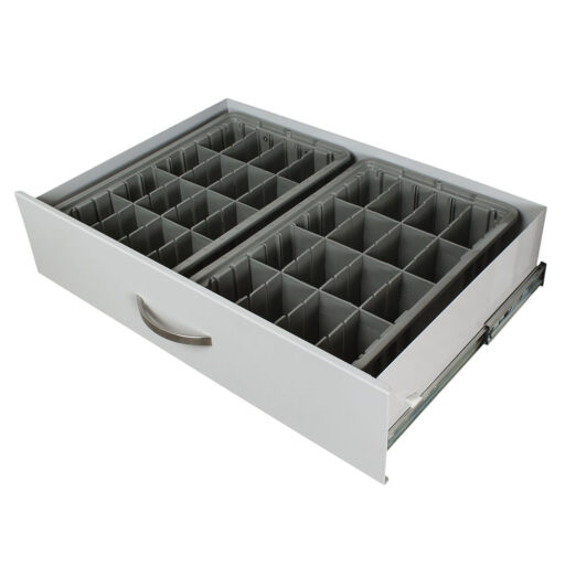 Drawer Exchange Tray w/ 6in Adjustable Plastic Dividers - Image 2