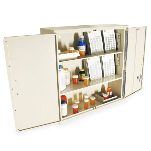 Large Narcotics Cabinet w/Double Doors & 2 Standard Key Locks - Image 4