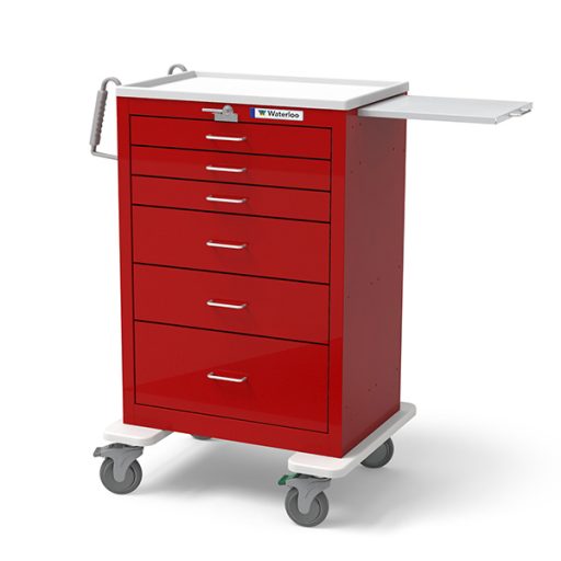 Steel Standard X-Tall Emergency Crash Cart w/ 6 Drawers & Lever Lock - Image 2