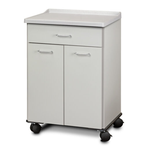 Mobile Treatment Cabinet w/ Moulded Top and 2 Doors & Drawer