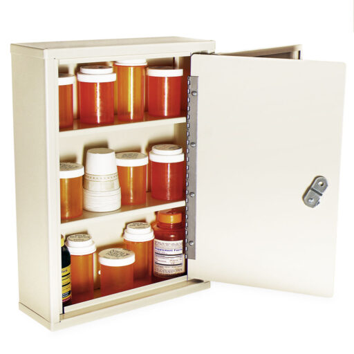 Thin Profile Narcotics Cabinet w/Locking Inner & Outer Door - Image 4