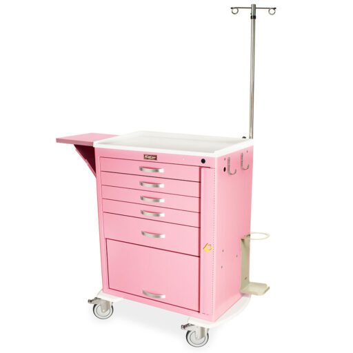 Tall Emergency Standard Width Cart w/Accessory Pkg. & 5 Drawers