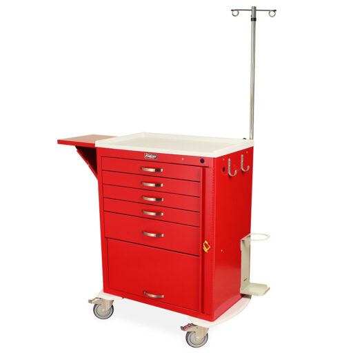 Tall Emergency Standard Width Cart w/Accessory Pkg. & 5 Drawers - Image 2