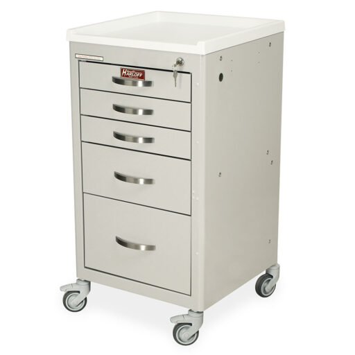 Short Isolation Cart Mini Width w/Key Lock & 5 Drawers - Image 2