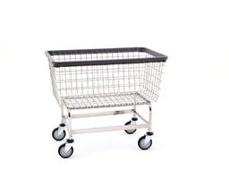 Large 6 Bushel Wire Laundry Cart