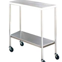 30in Instrument Table with Bottom Shelf