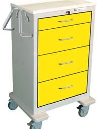 4 Drawer Extra Tall Steel Isolation Cart