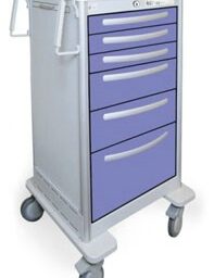 6 Drawer Extra Tall Lightweight Aluminum Bedside/Slim