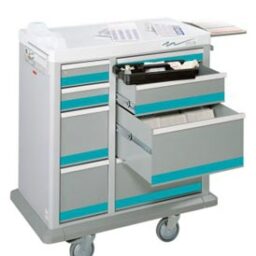 8 Drawer Full Sized Medication Punch Card Cart, 400 Cards