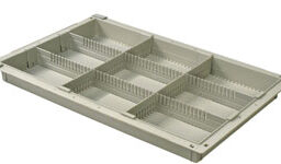 2in Gray Tray with 2 Long and 2 Short Dividers