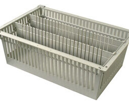 8in Gray Tray with 2 Long Dividers