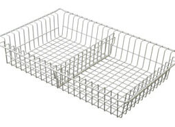 3in Wired Basket with 1 short divider