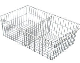 5in Wired Basket with 1 short divider