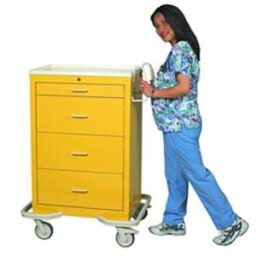 Aluminum 4 Drawer Isolation Cart w/ Key Lock