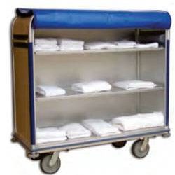Aluminum Linen Cart - 24in W