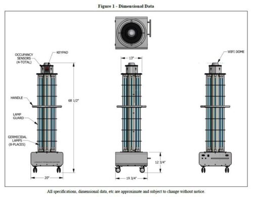 Germinator-UV Tower - Mobile Disinfection Unit